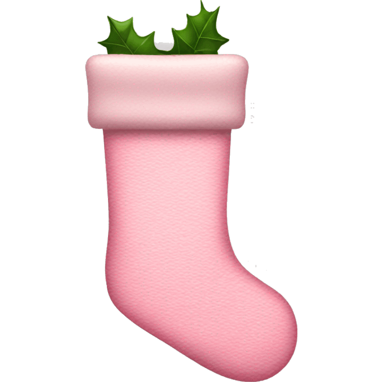  light pink Christmas stocking emoji