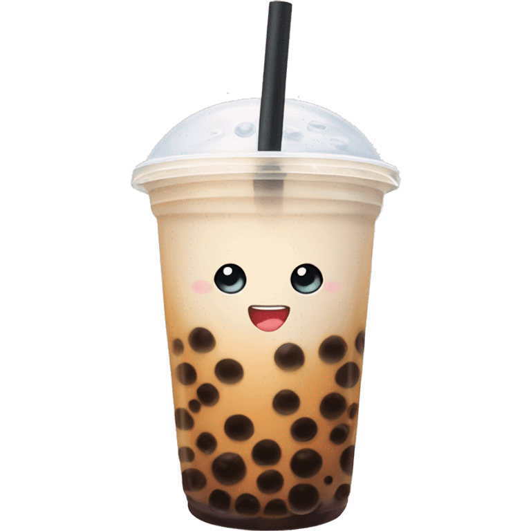 Bubble tea with milk emoji