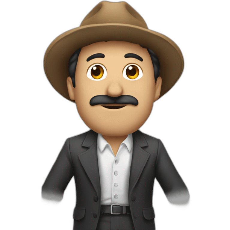 Hombre moreno con pez beta emoji