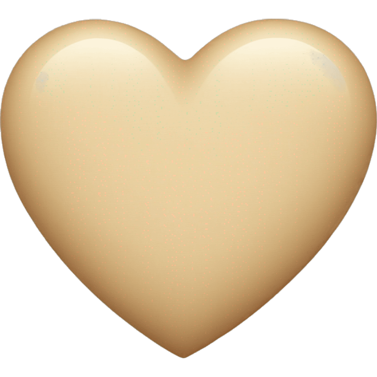 Beige heart  emoji