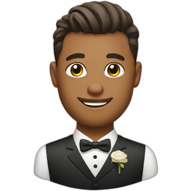 groom at barbershop emoji