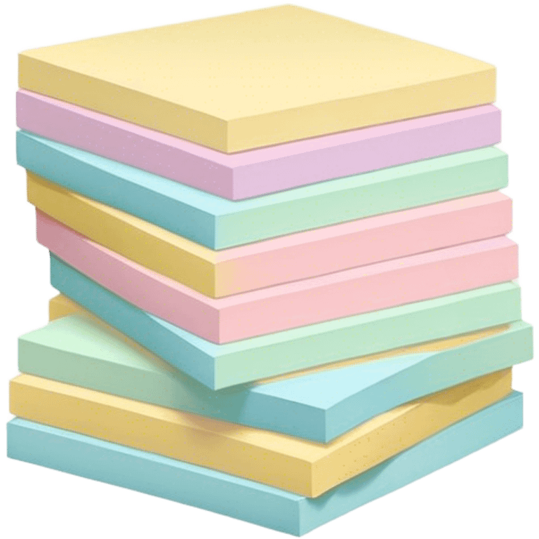 pastel sticky notes emoji