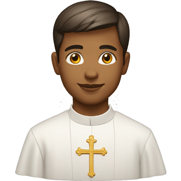 young catholic priest emoji