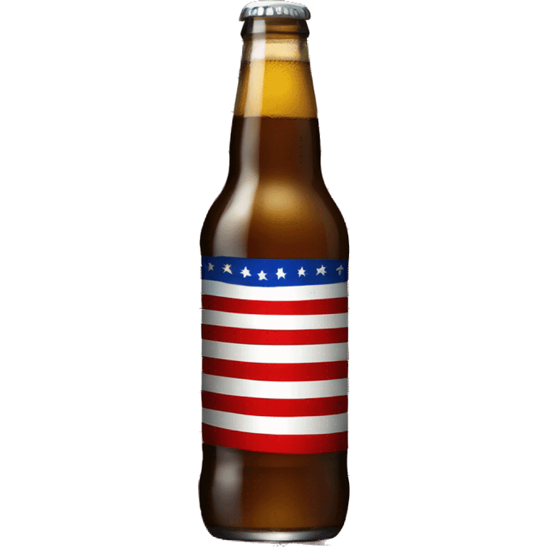 USA flag with beer emoji