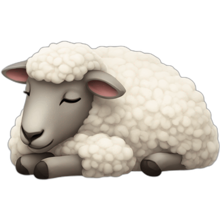 sheep sleep emoji