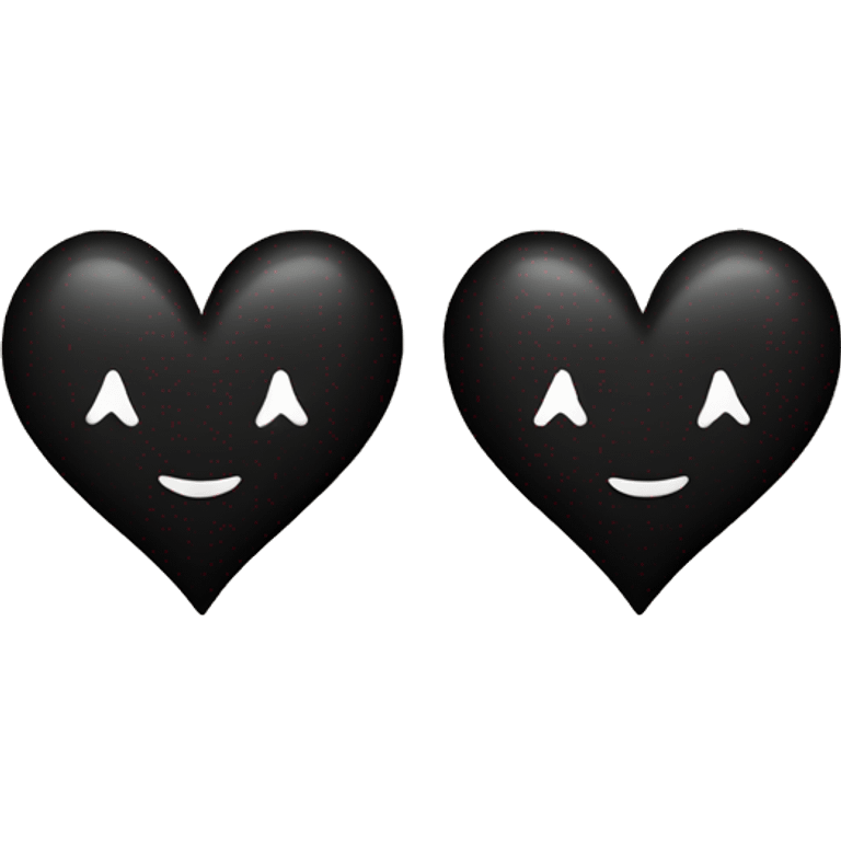 Two black hearts  emoji