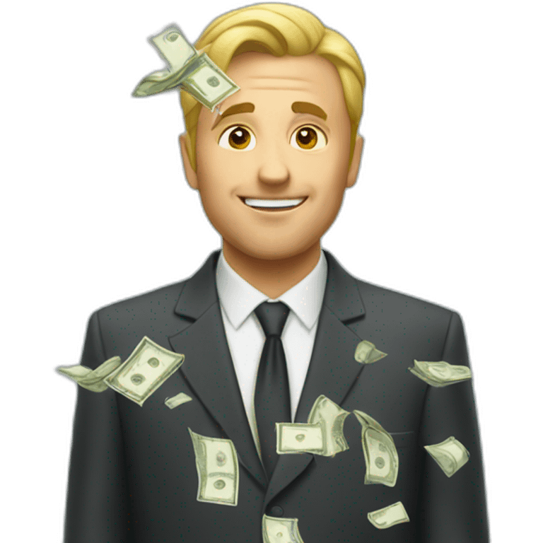 Money rain emoji