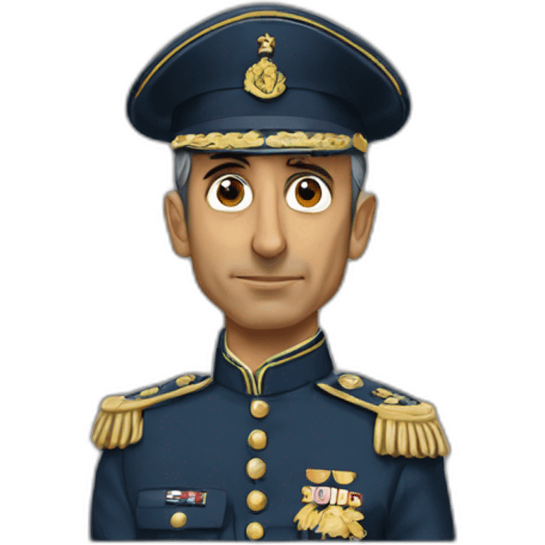 Eric Zemmour tenue militaire emoji