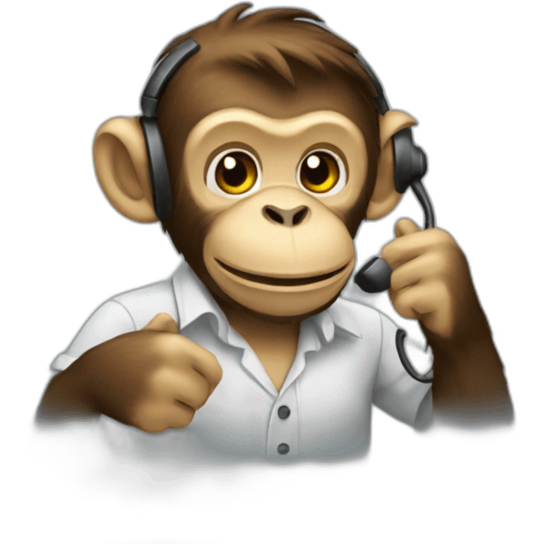 monkey call center emoji