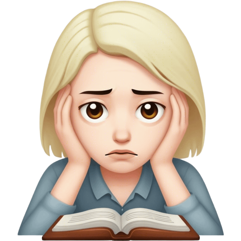 depressed writer emoji