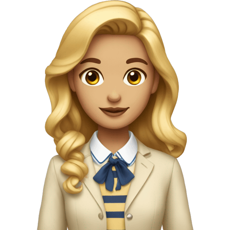 Preppy girl emoji