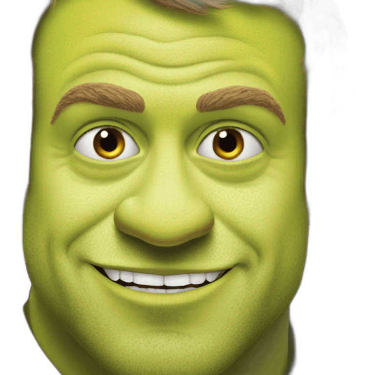 emmanuel macron shrek face emoji