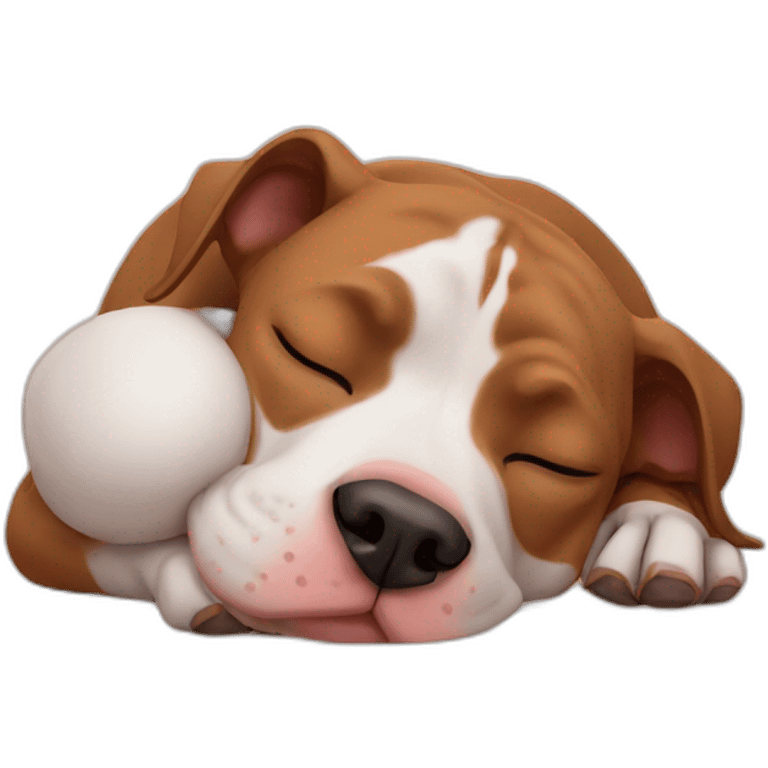 Sleeping pitbull emoji