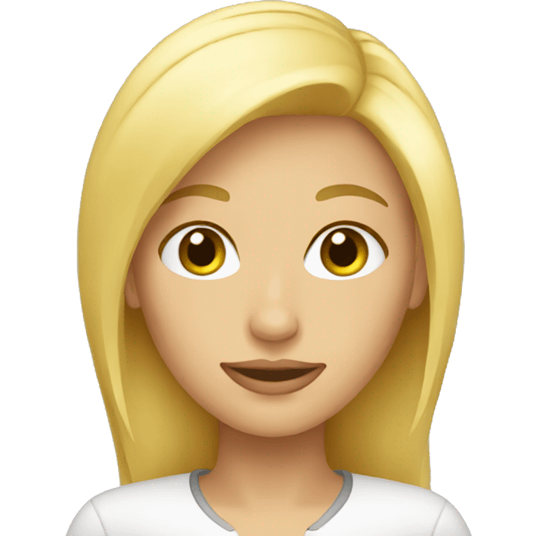 femme blonde emoji