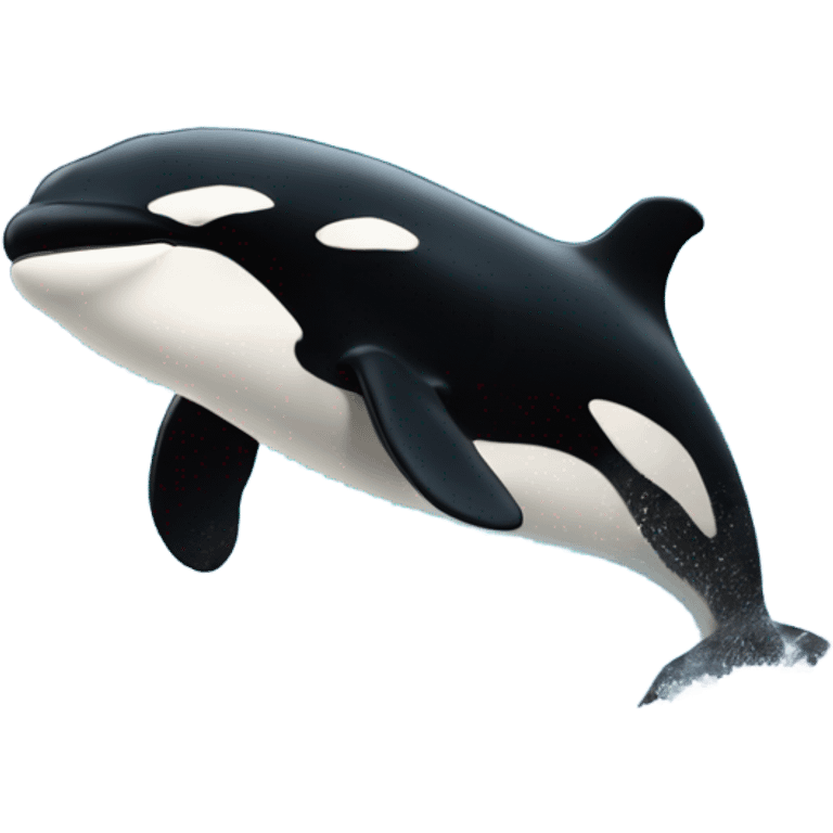 Orca jumping emoji