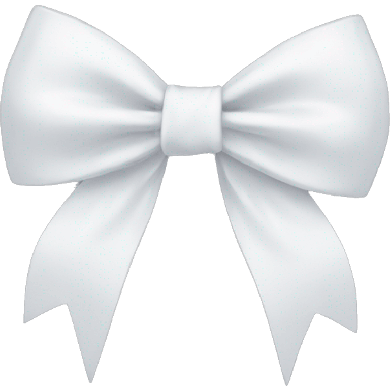 Aesthetic white bow emoji