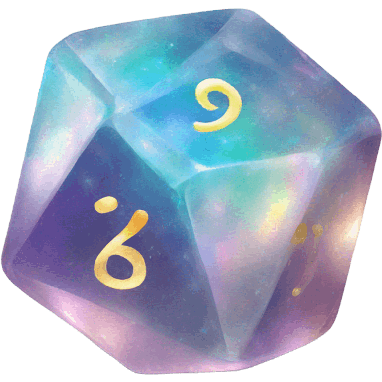 opal crystal gemstone dice emoji