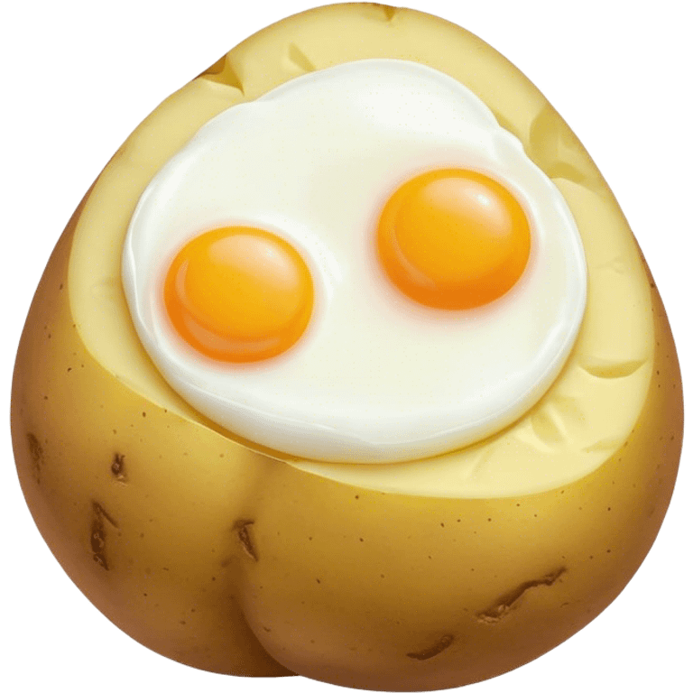 a potato egg emoji