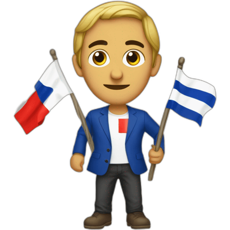 ZEMMOUR avec un drapeau français emoji