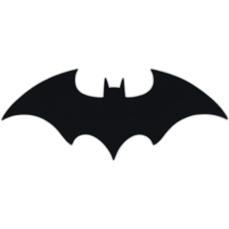 Batman logo emoji