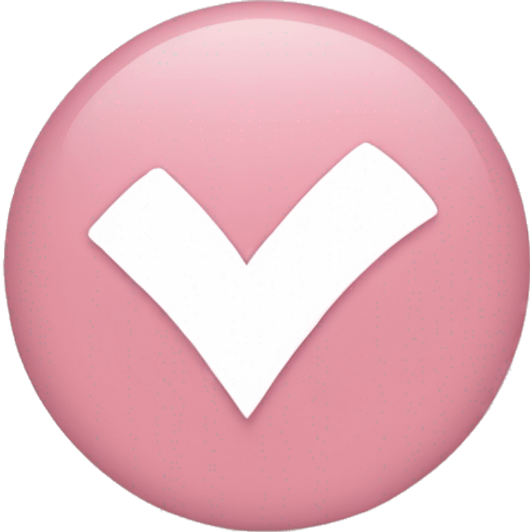 Light pink checkmark emoji