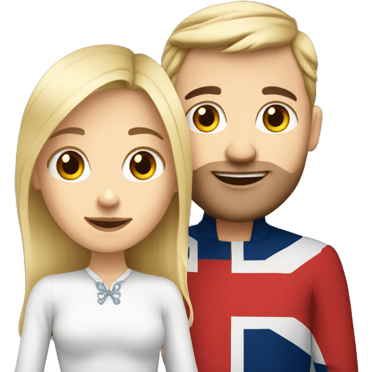 European girl with Norwegian boyfriend  emoji