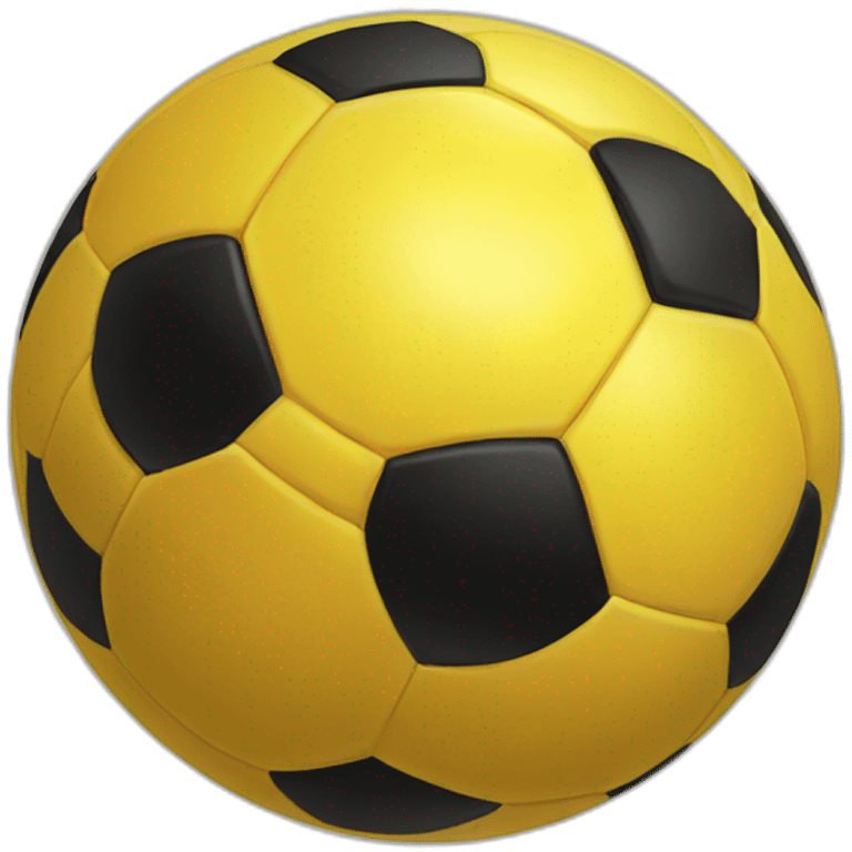 Yellow soccer ball  emoji