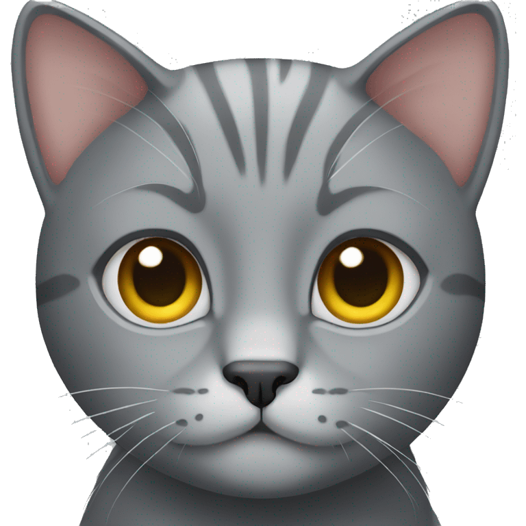 Grey cat emoji