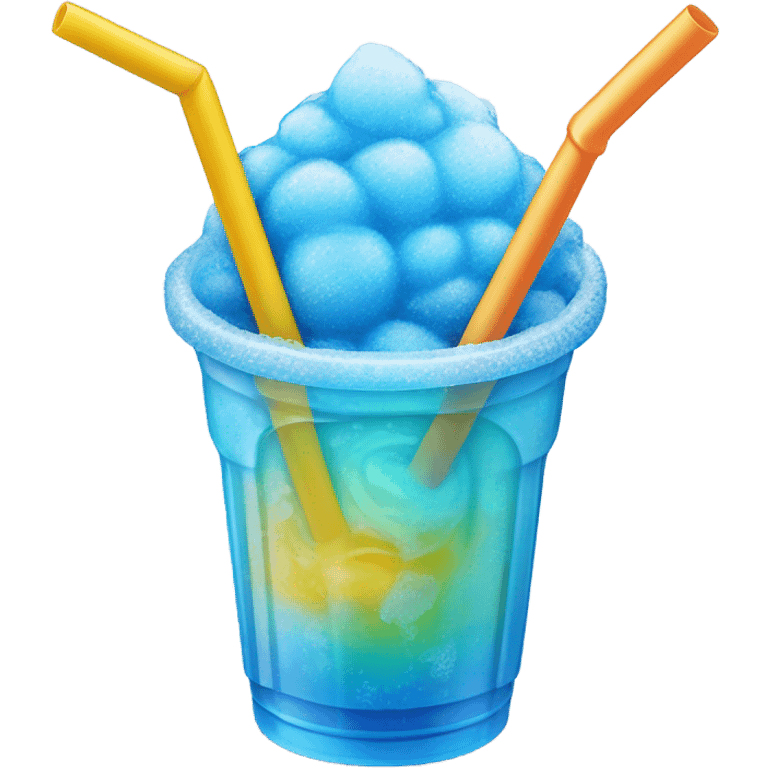 Blue slushy emoji