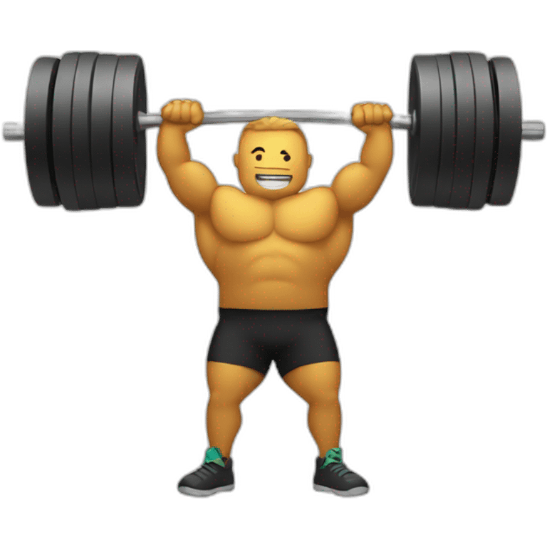 Weight lifting emoji