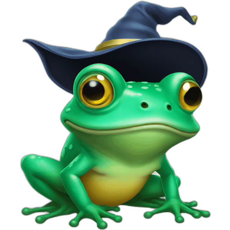 Wizard frog emoji