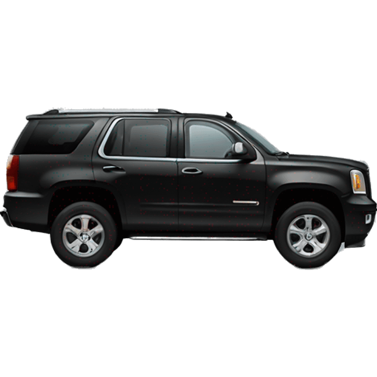 Black gmc suv emoji