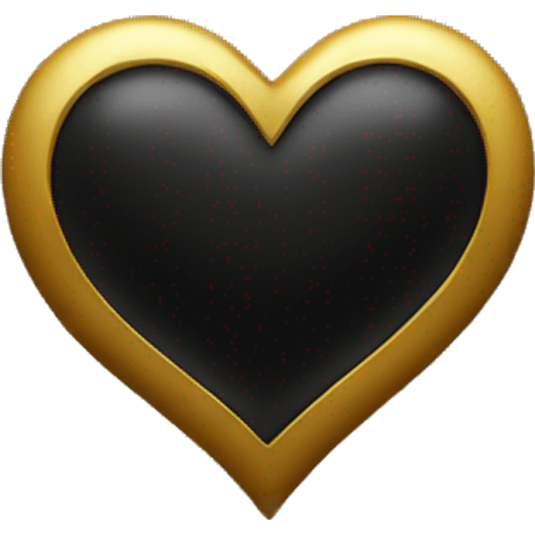 Black-And-Golden-Heart-Emoji emoji