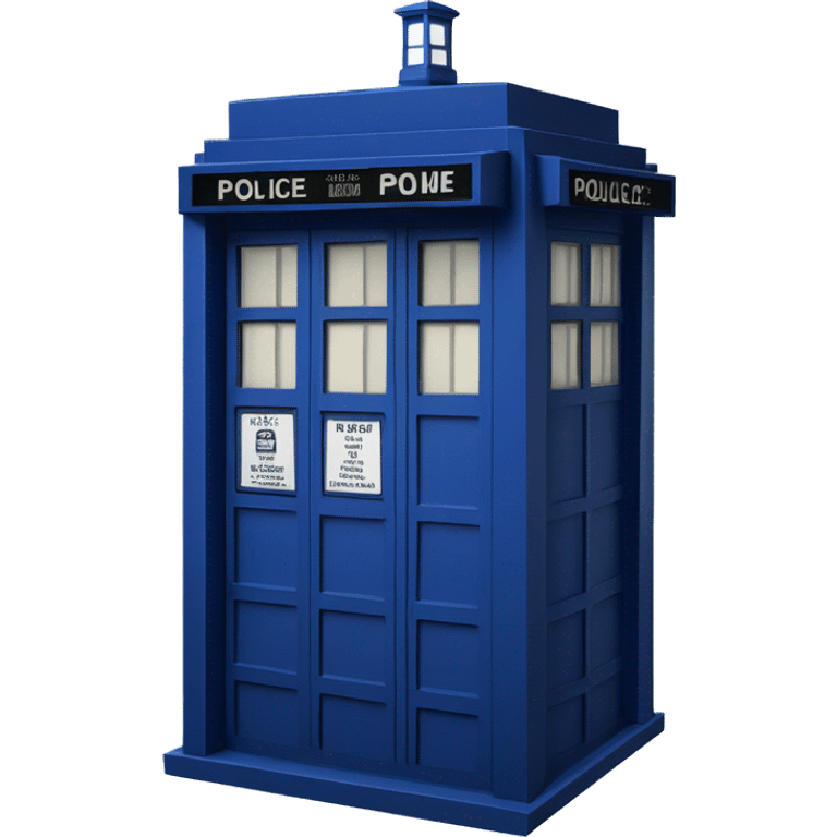 tardis the blue telephone police box emoji