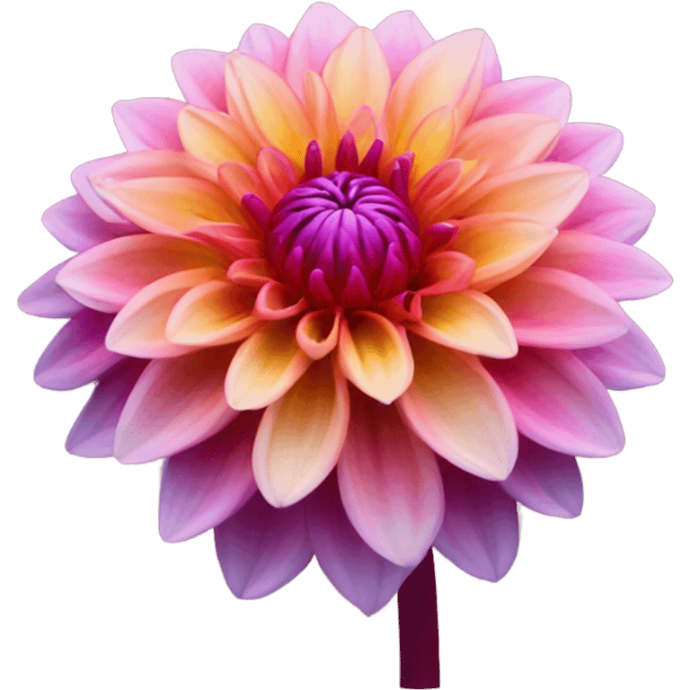 Dahlia in bloom emoji