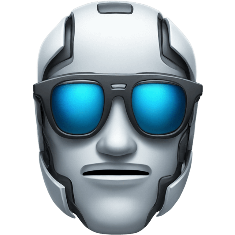 Cool Robot Face with Sunglasses emoji