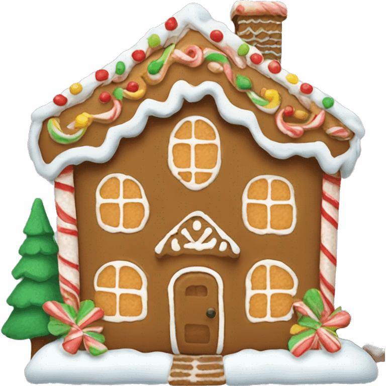 gingerbread house emoji