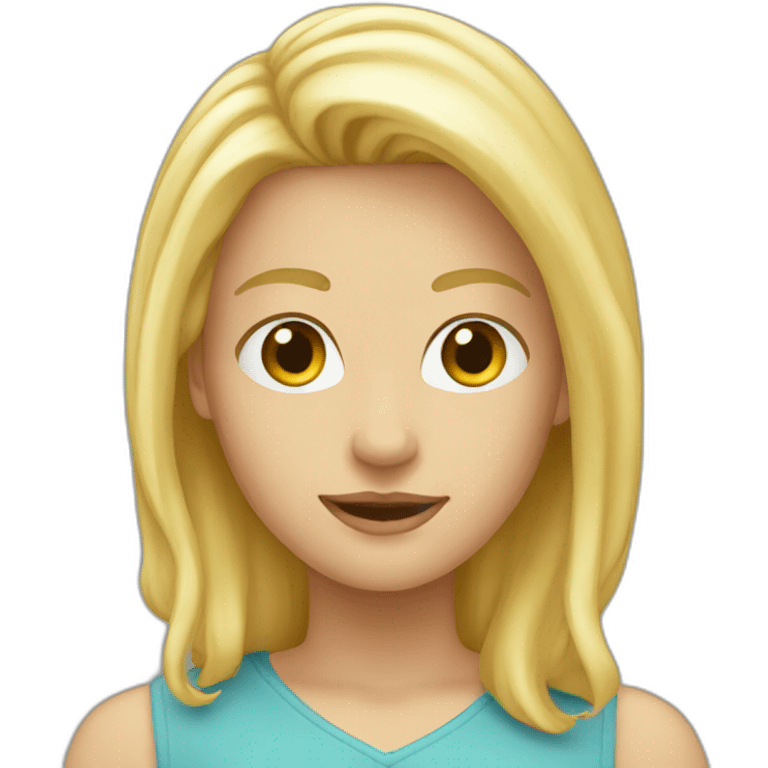 blond-behind-pc emoji