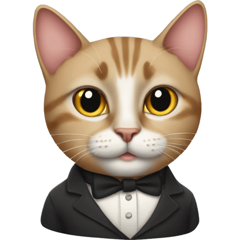 Sophisticated cat emoji