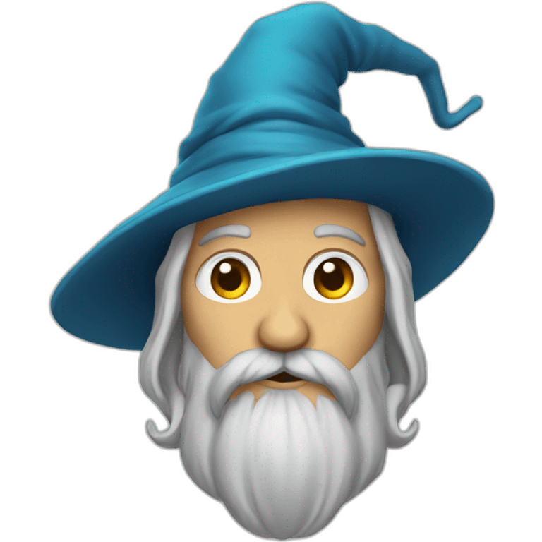 wizard with hand on beard emoji