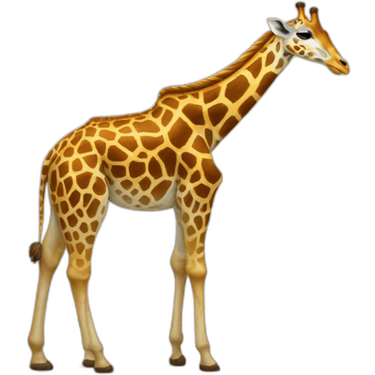 Girafe sur tortue emoji