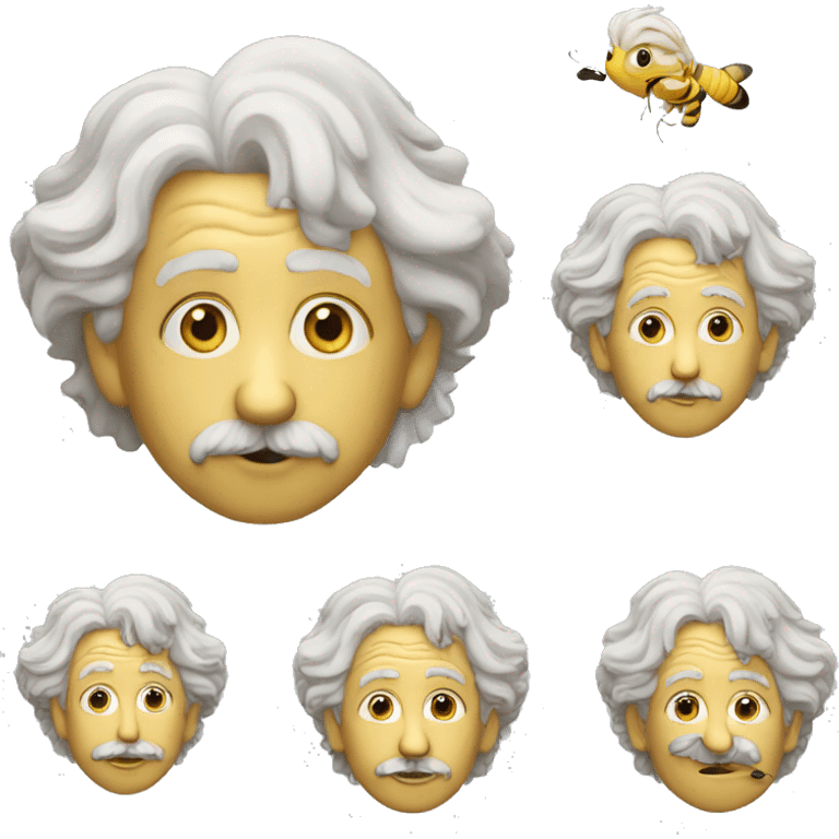 Albert Einstein version maya l'abeille emoji