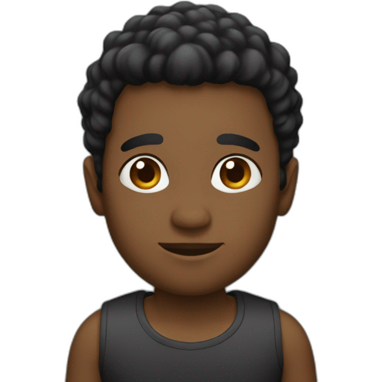 Pelo negro emoji