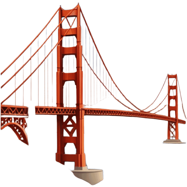 Cinematic Realistic Golden Gate Bridge Emoji emoji