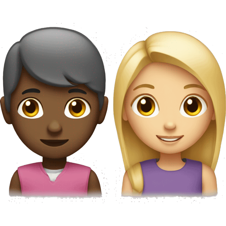 Girl with a boy  emoji