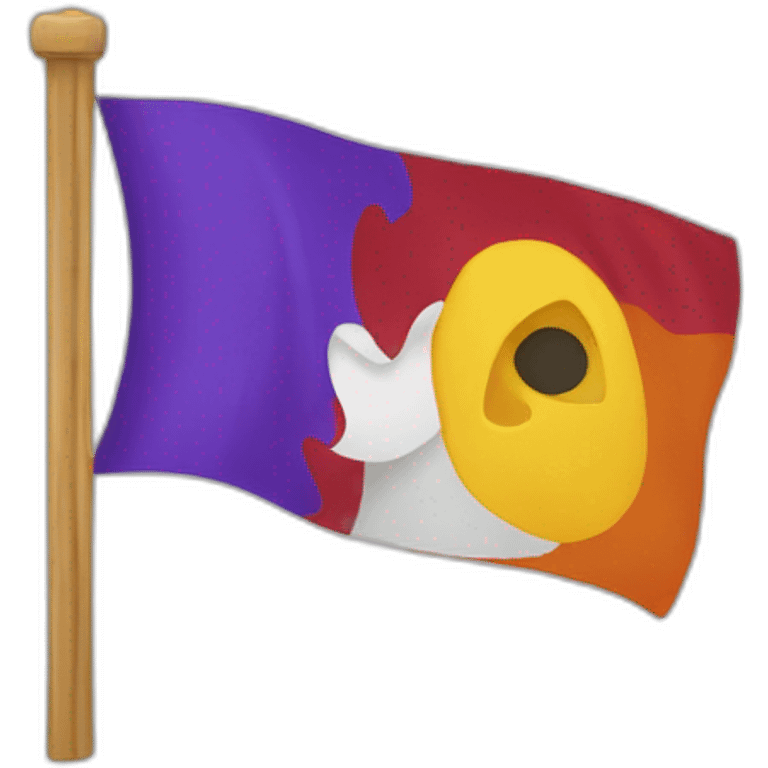 Drapeau lesbien emoji