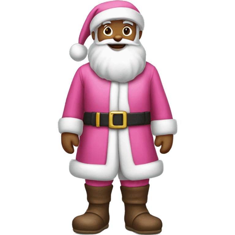 Pink Santa Claus outfit emoji