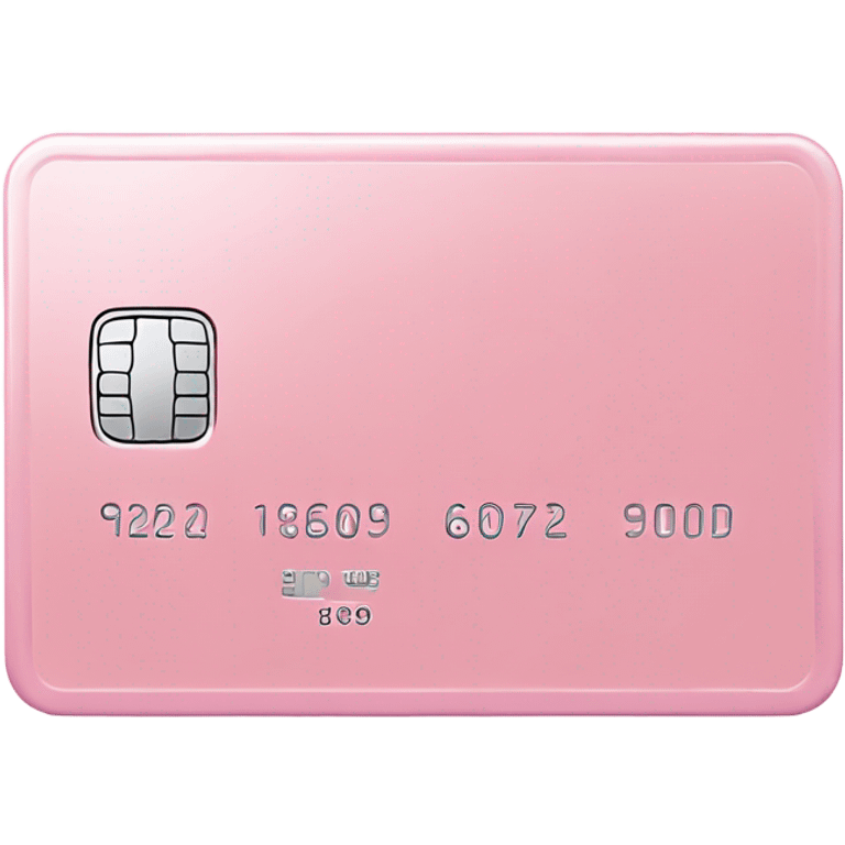 light pink American express credit card, glossy finish emoji