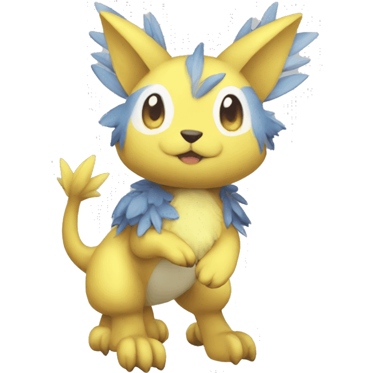 cute cool Digimon-Fakemon-animal full body emoji