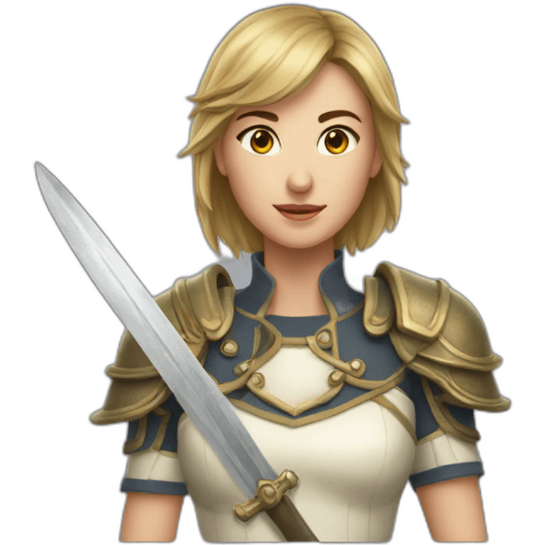 Lancer de marteau femme emoji